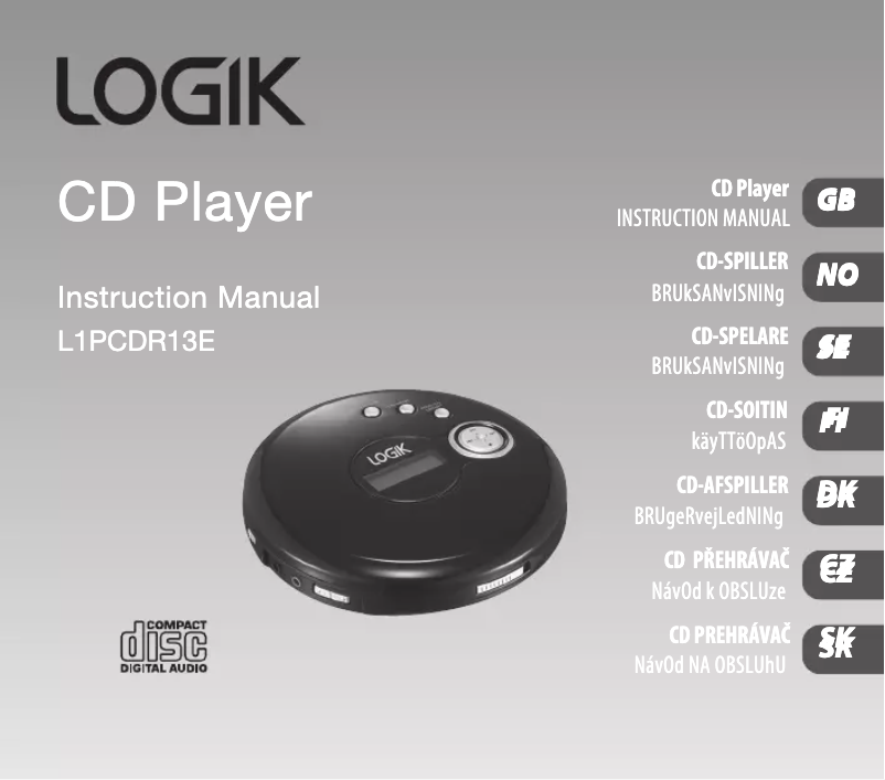 Página 1 del manual Manual de usuario Logik L1PCDR13E