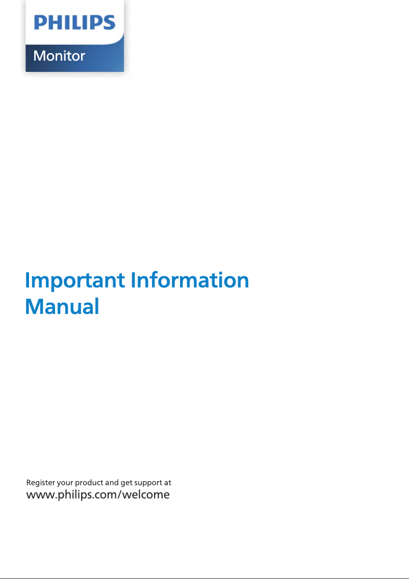 Page n°1 - Manuel utilisateur Philips Brilliance 231B7QPJKEB