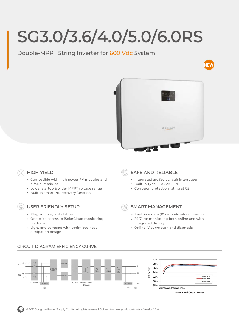 Image de la première page du manuel de l'appareil SG3.6RS