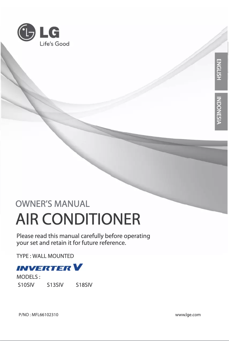 Page 1 de la notice Manuel utilisateur LG SN13SIV