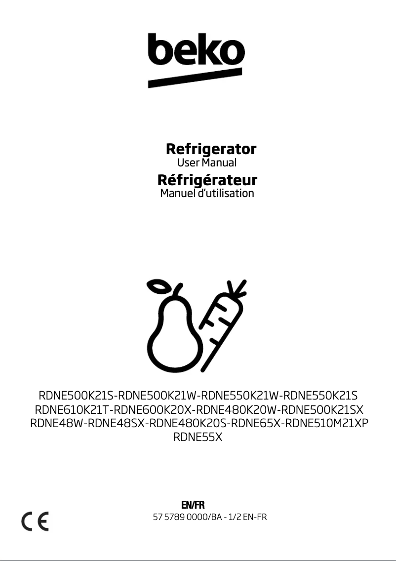 Image de la première page du manuel de l'appareil RDNE500K21W