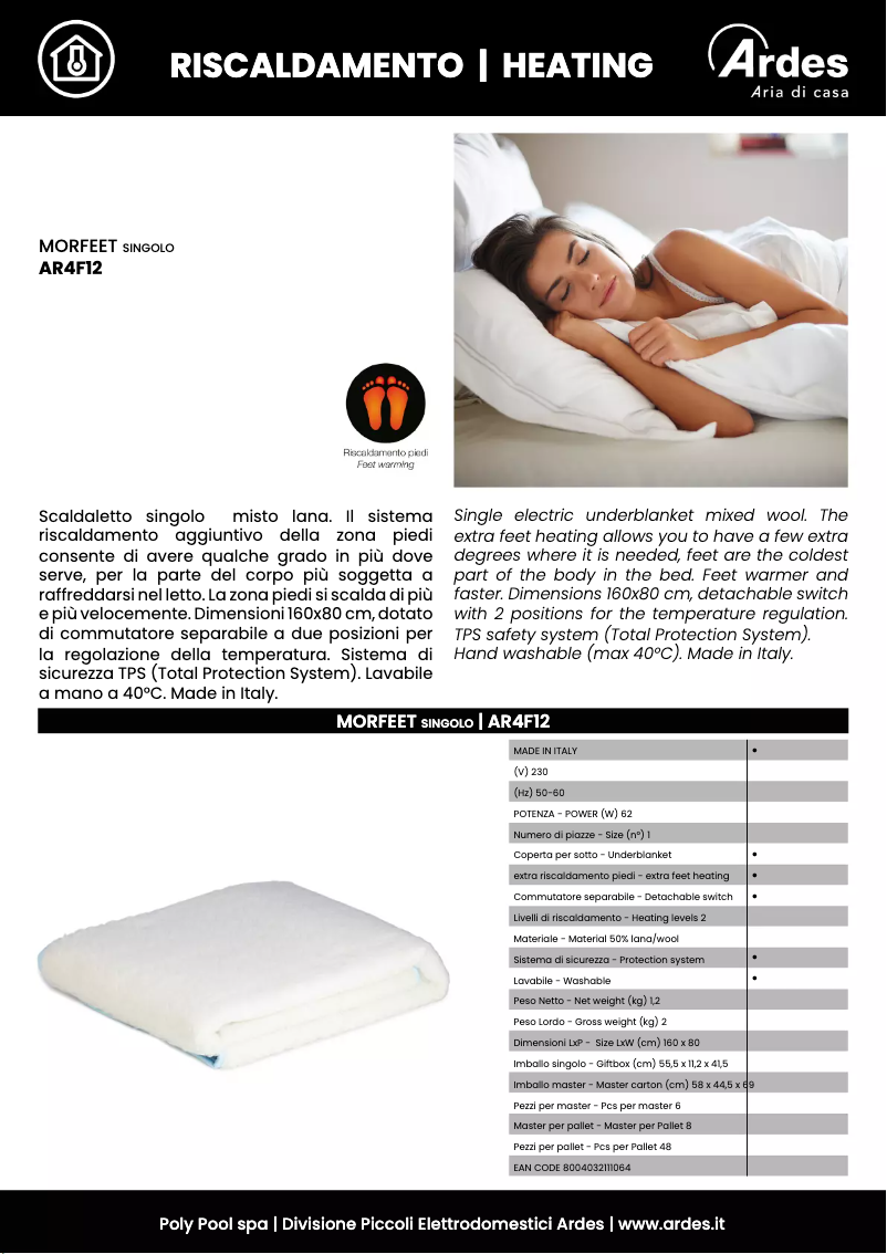 Image de la première page du manuel de l'appareil AR4F12