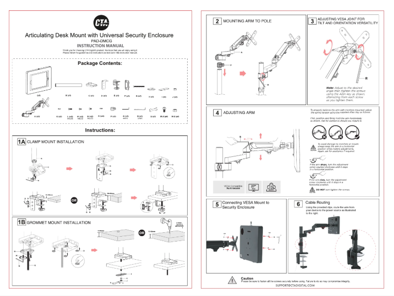 Page 1 de la notice Manuel utilisateur CTA Digital QPAD-CGSM