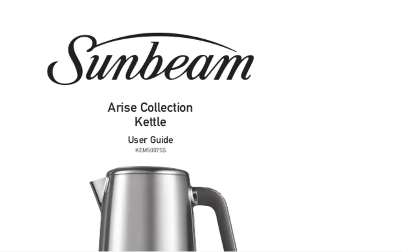 Page n°1 - Manuel utilisateur Sunbeam Arise KEM5007SS
