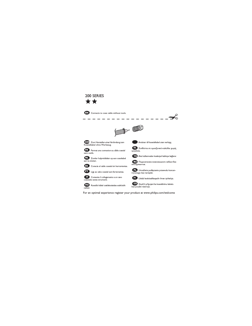 Page 1 de la notice Mode d'emploi Philips SWV4158S