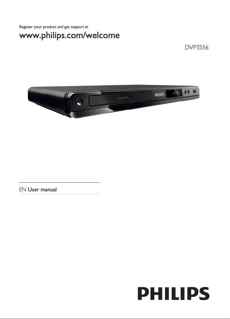 Page 1 de la notice Manuel utilisateur Philips DVP3556X