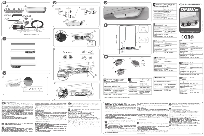 Image de la première page du manuel de l'appareil Omega
