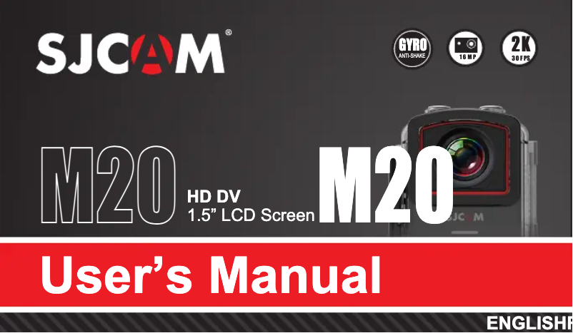 Page n°1 - Manuel utilisateur SJCAM M20