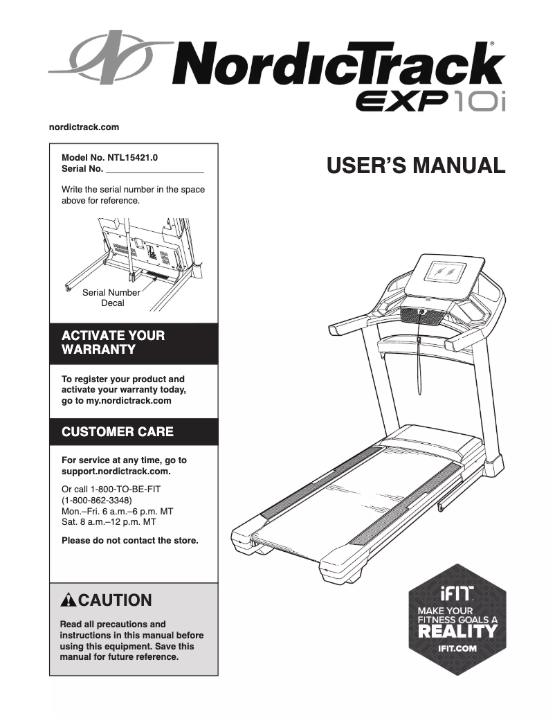 Image de la première page du manuel de l'appareil EXP 14i