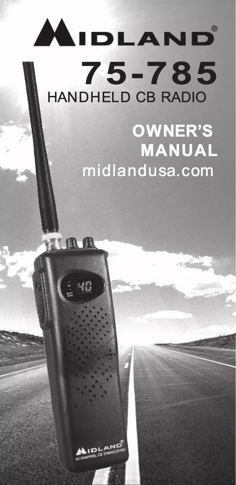 Page 1 de la notice Manuel utilisateur Midland 75-785