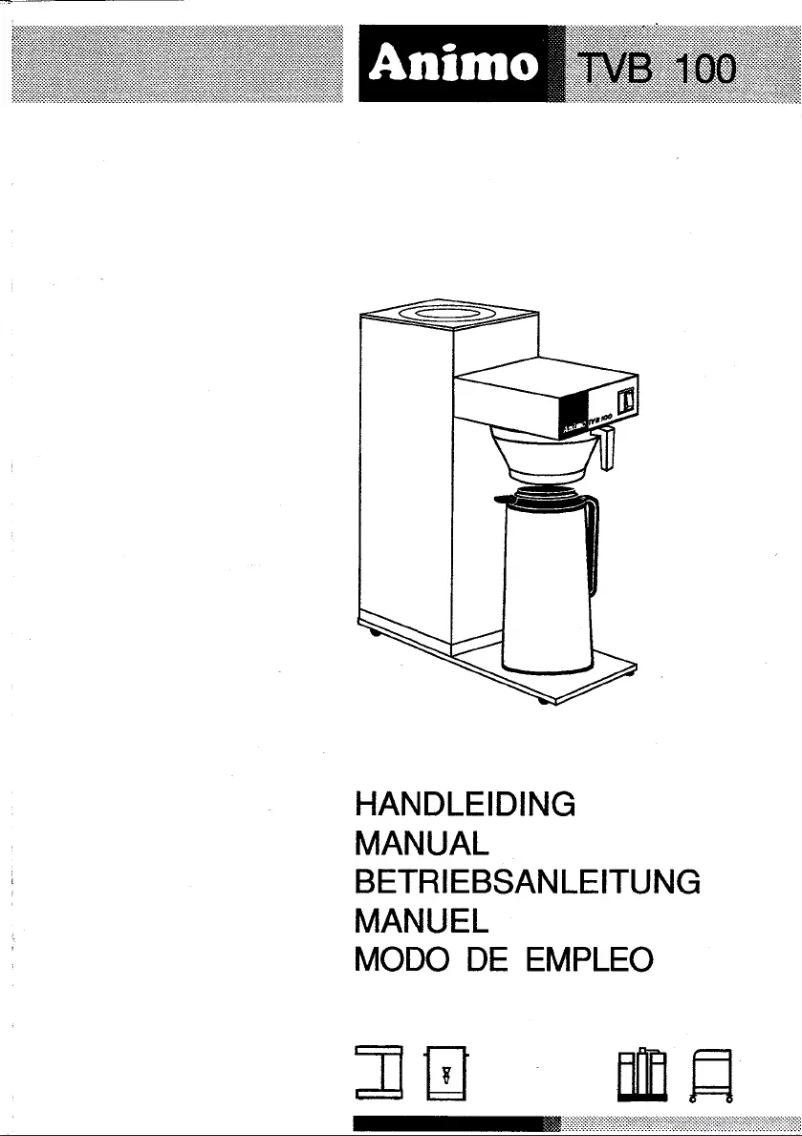 Page 1 de la notice Manuel utilisateur Animo TVB 100