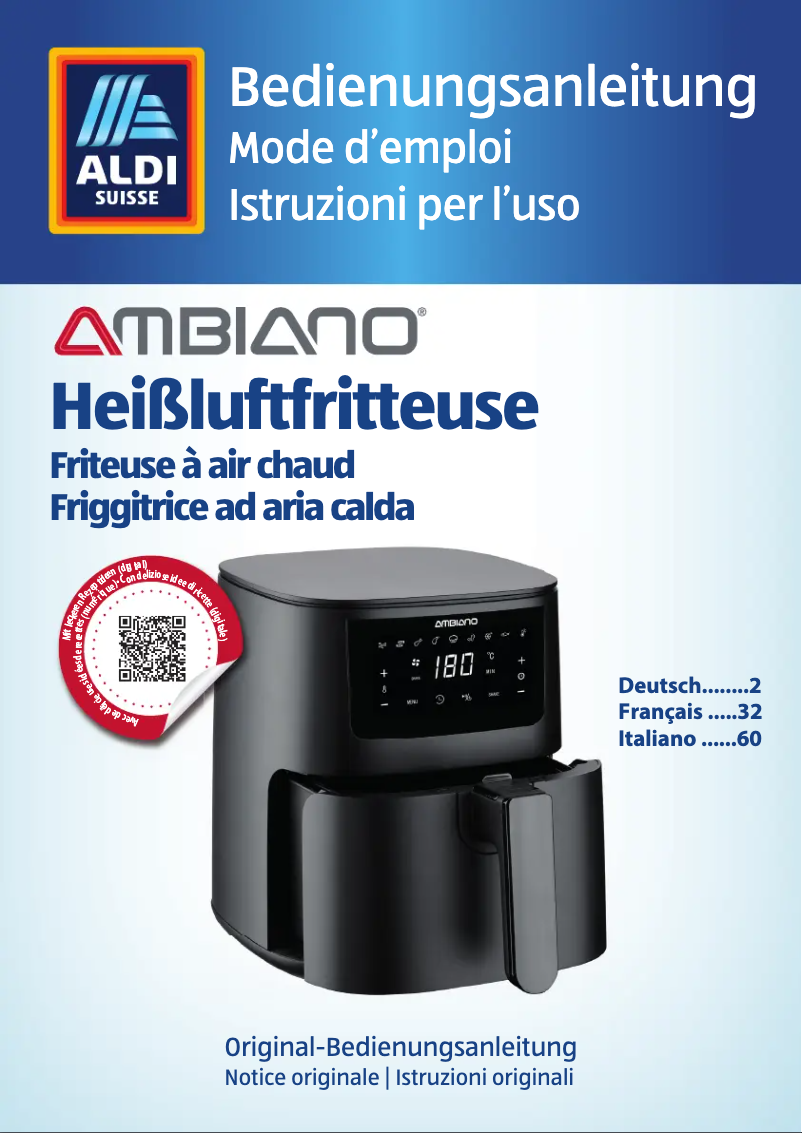 Page 1 de la notice Manuel utilisateur Ambiano GT-AF-07