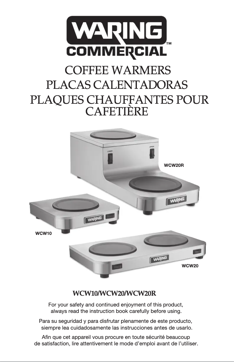 Image de la première page du manuel de l'appareil WCW20R