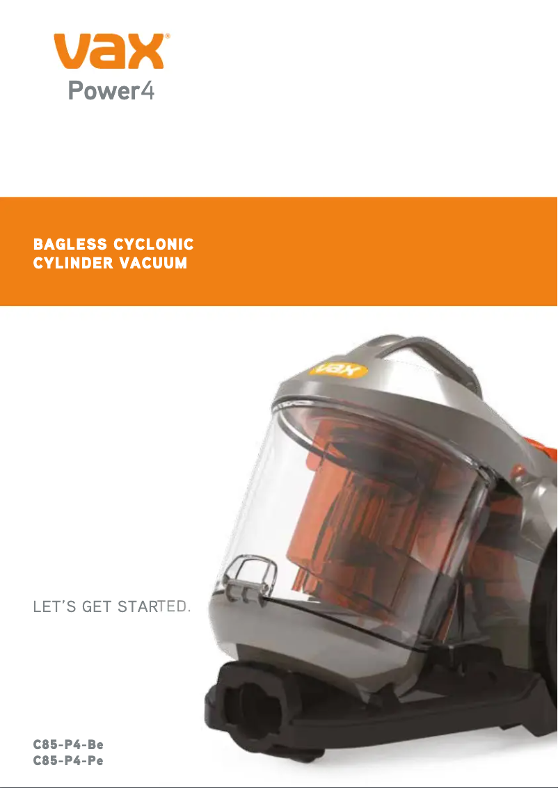 Page 1 de la notice Manuel utilisateur Vax Power 4 C85-P4-Be