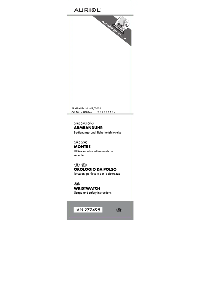 Imagen de la primera página del manual del dispositivo IAN 277495