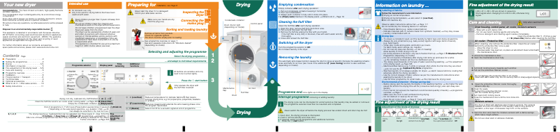 Page 1 de la notice Manuel utilisateur Siemens WT44E373DN