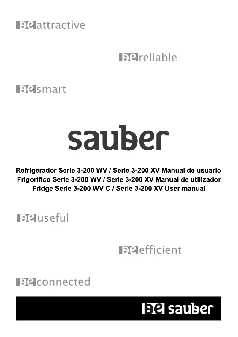 Page 1 de la notice Manuel utilisateur Sauber SERIE 3-200XV