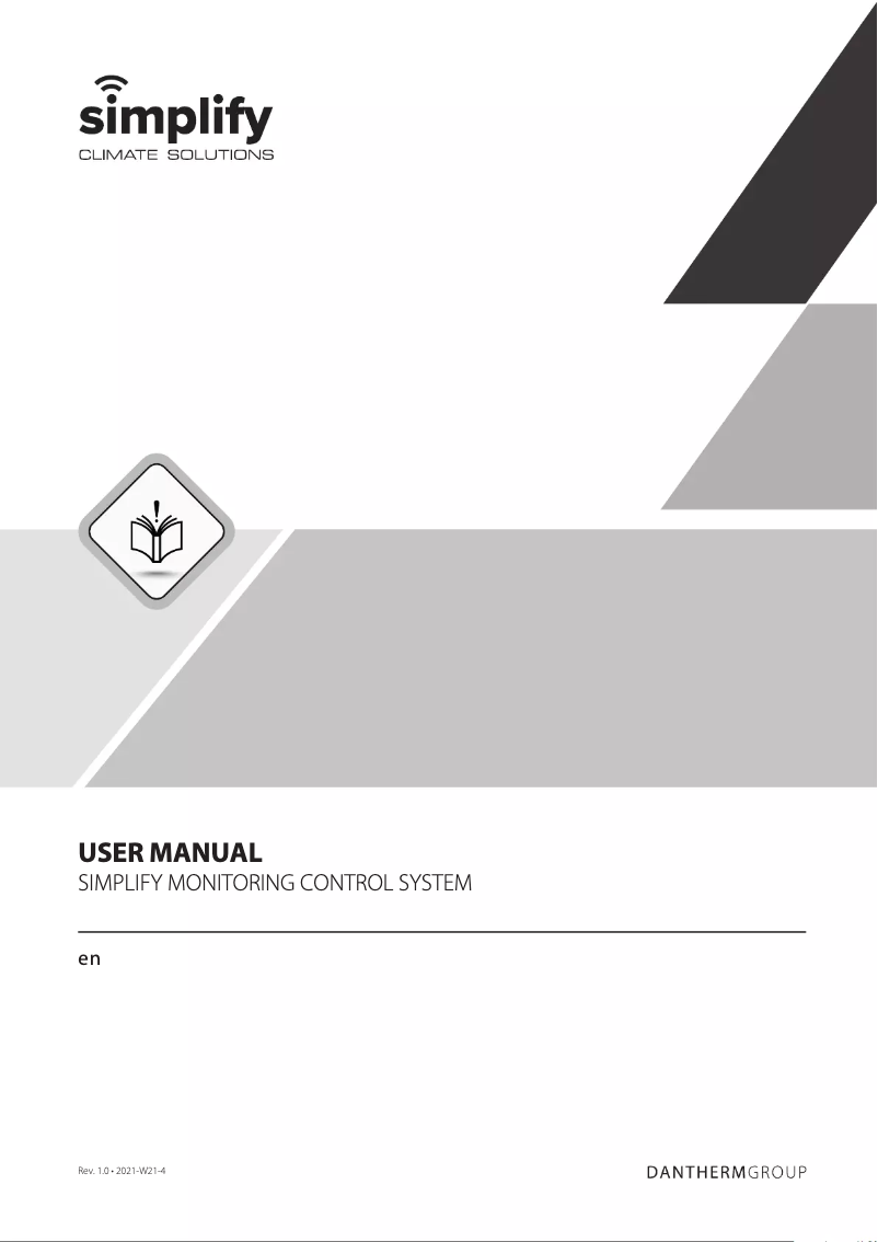 Page 1 de la notice Manuel utilisateur Simplify Control Unit