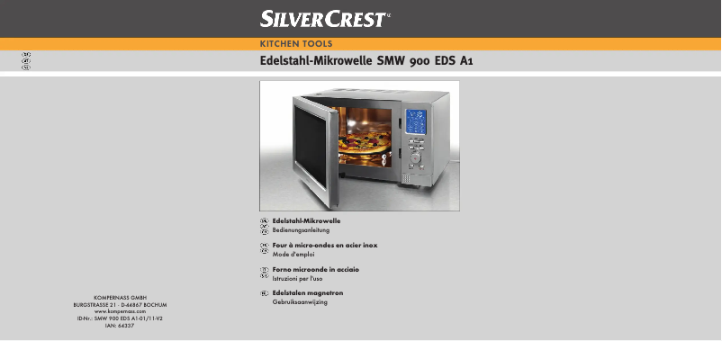 Page 1 de la notice Manuel utilisateur SilverCrest SMW 900 EDS A1