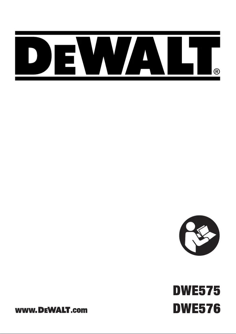 Page 1 de la notice Manuel utilisateur DeWalt DWE575