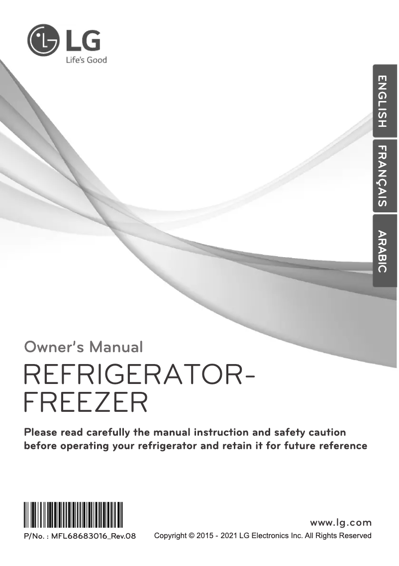 Image de la première page du manuel de l'appareil GN-G372SLCB