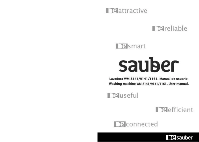 Page 1 de la notice Manuel utilisateur Sauber WM1161