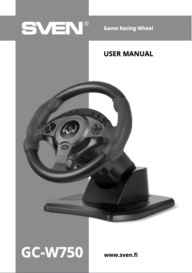 Page n°1 - Manuel utilisateur Sven GC-W750