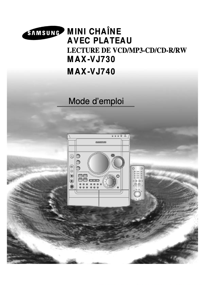 Image de la première page du manuel de l'appareil MAX-VJ730