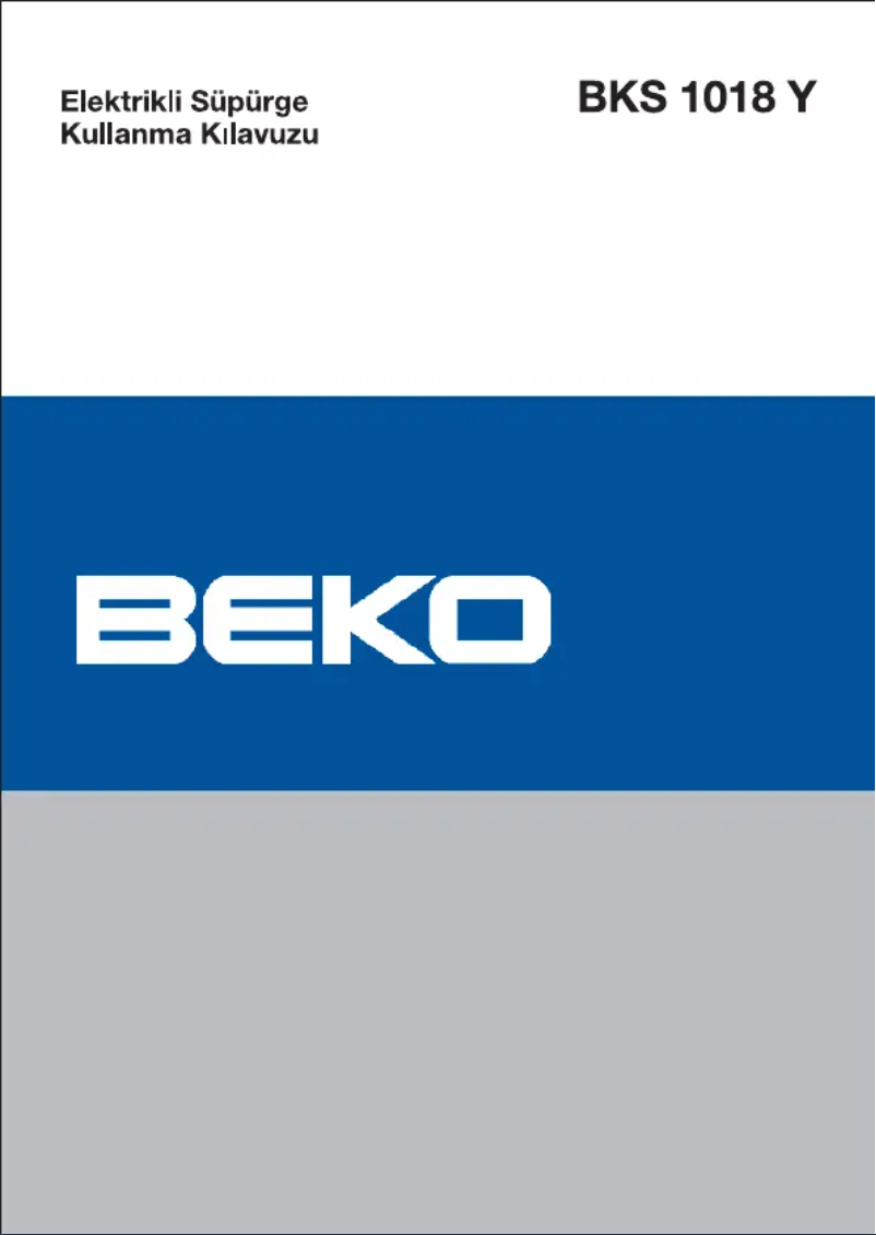 Page 1 de la notice Manuel utilisateur Beko BKS 1018 Y