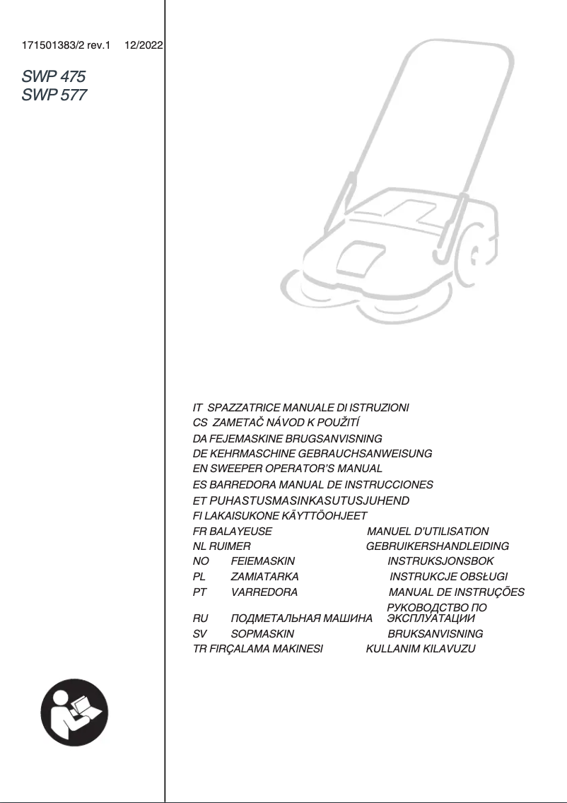 Page n°1 - Manuel utilisateur Stiga SWP 577