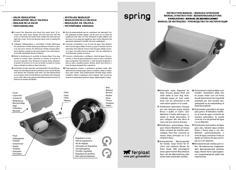 Página 1 del manual Manual de usuario Ferplast Spring