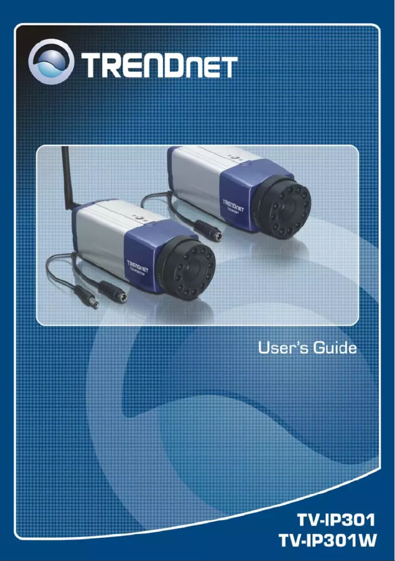 Page n°1 - Manuel utilisateur TRENDnet TV-IP301