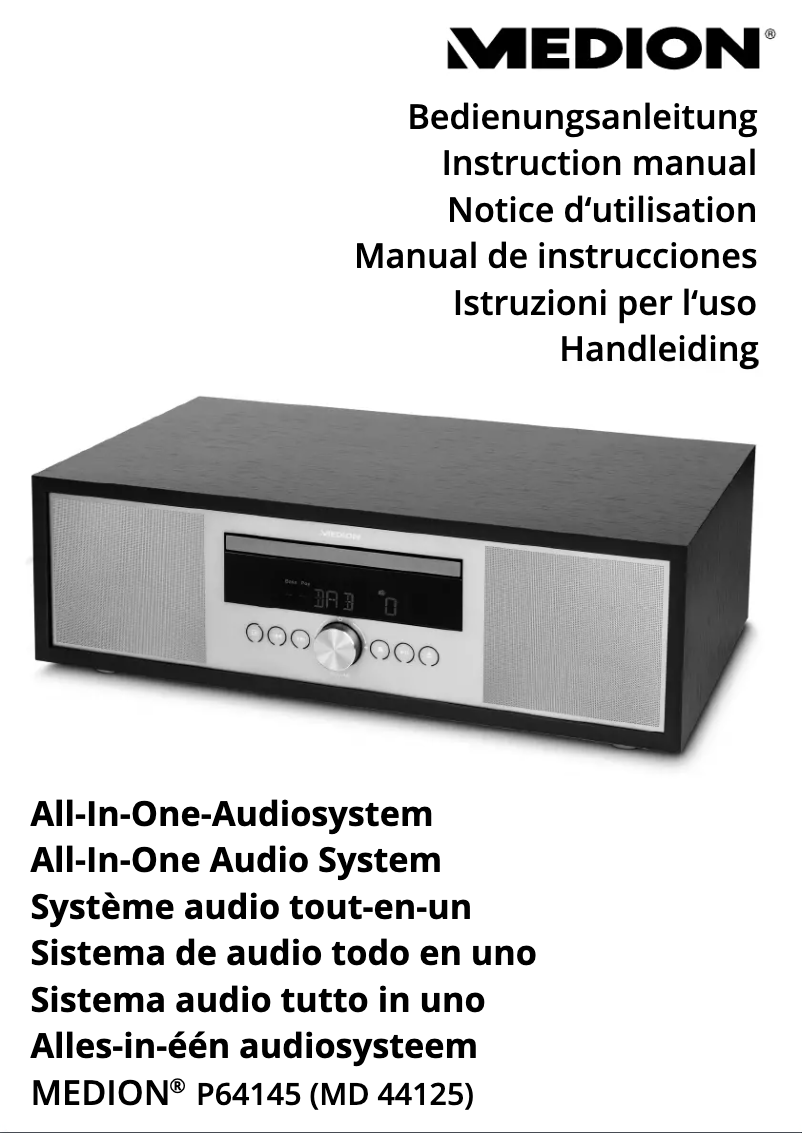 Page n°1 - Manuel utilisateur Medion LIFE P64145 (MD 44125)