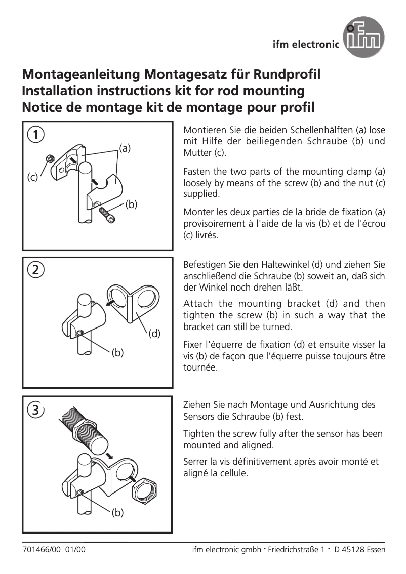 Page 1 de la notice Manuel utilisateur IFM E21231