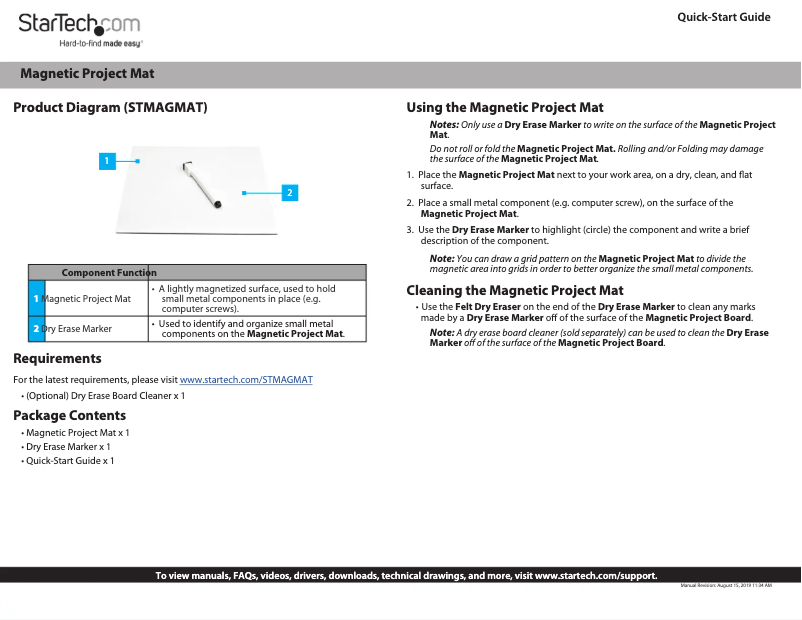 Image de la première page du manuel de l'appareil STMAGMAT