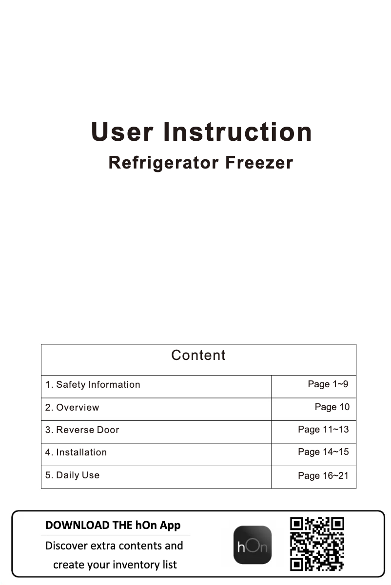 Page 1 de la notice Manuel utilisateur Candy CDH1S313EW