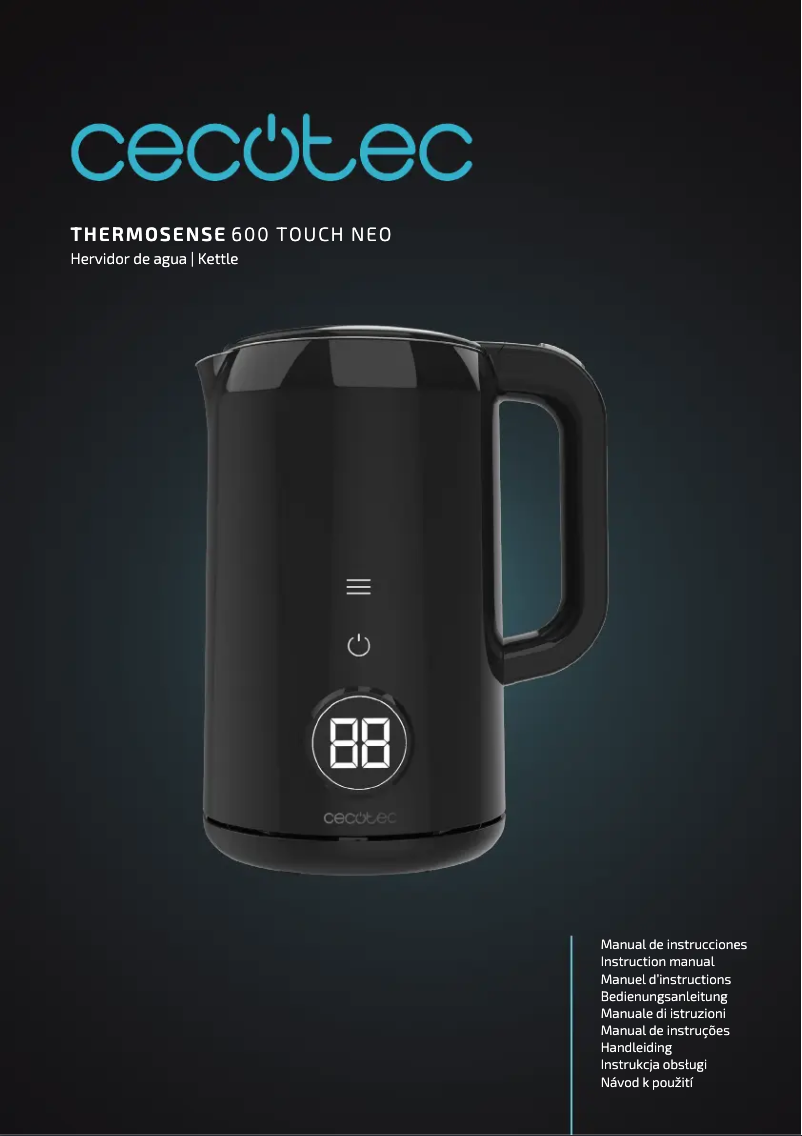 Image de la première page du manuel de l'appareil Thermosense 600 Touch Neo