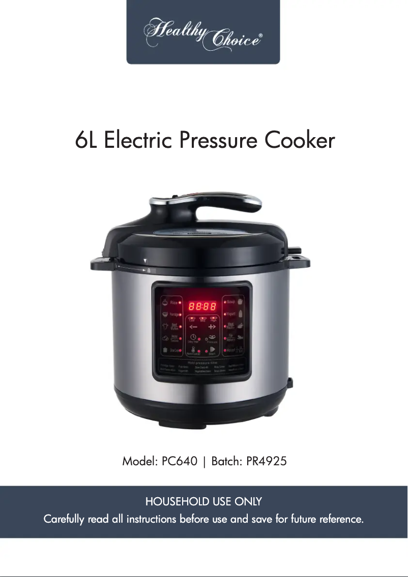 Image de la première page du manuel de l'appareil PC640