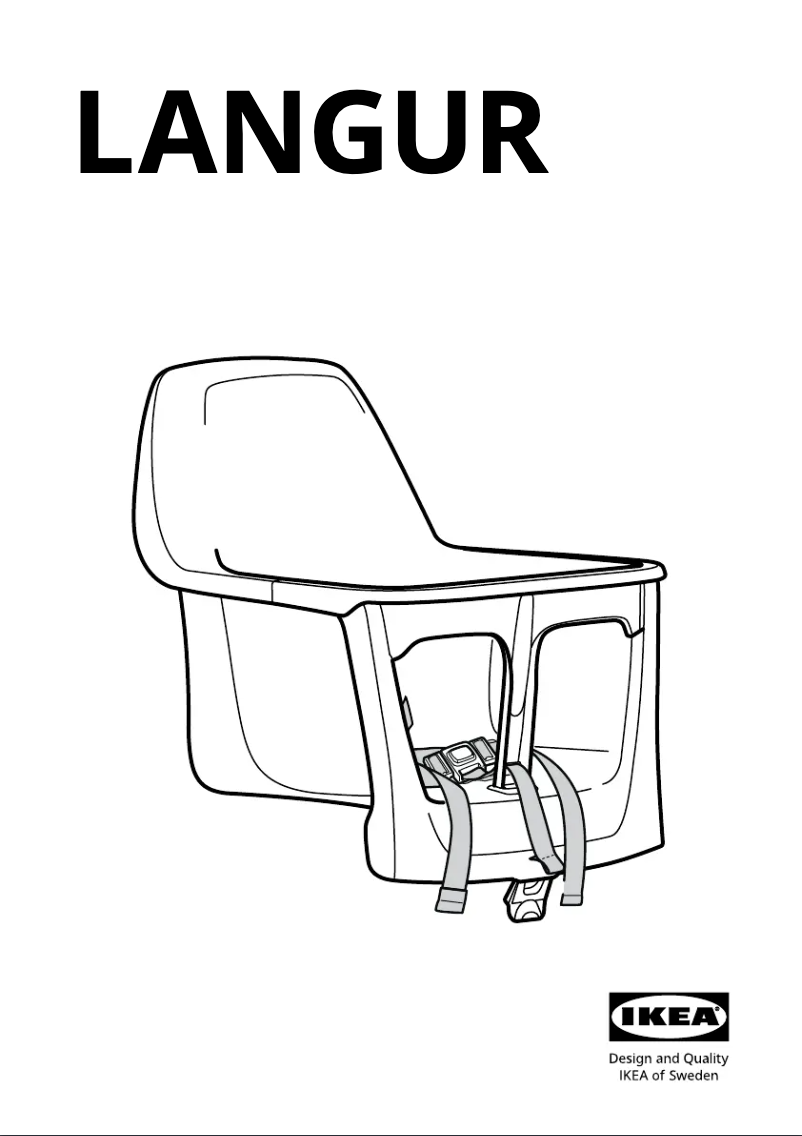 Page 1 de la notice Manuel utilisateur Ikea LANGUR 003.308.21