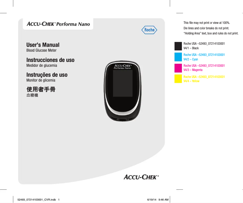 Page 1 de la notice Manuel utilisateur Accu-Chek Performa Nano