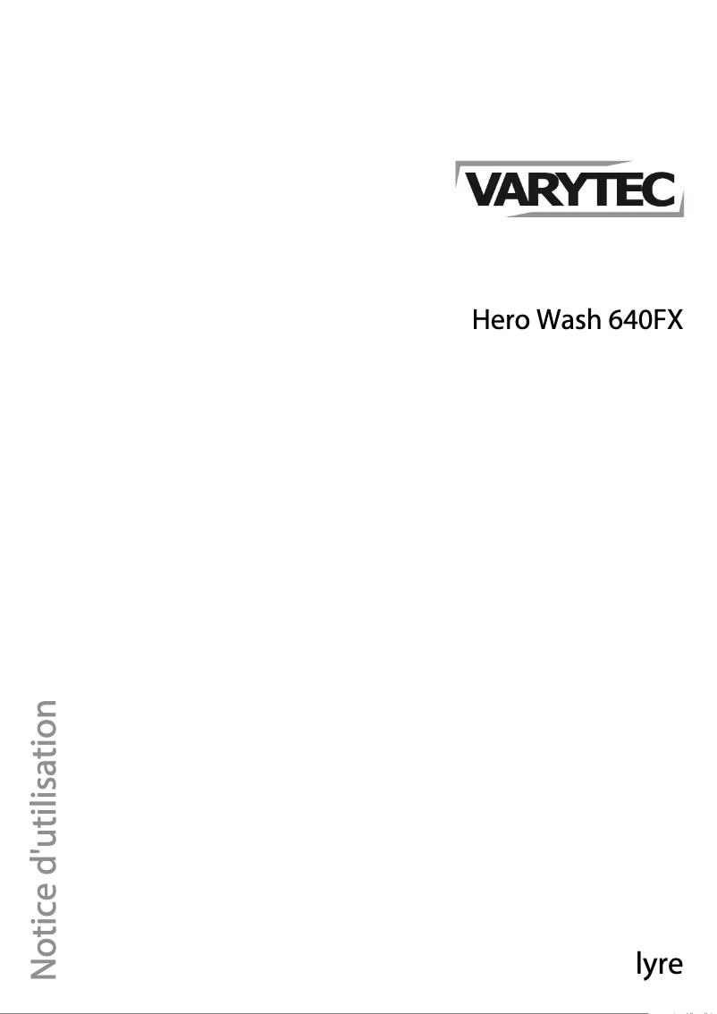 Page 1 de la notice Manuel utilisateur Varytec Hero Wash 640FX