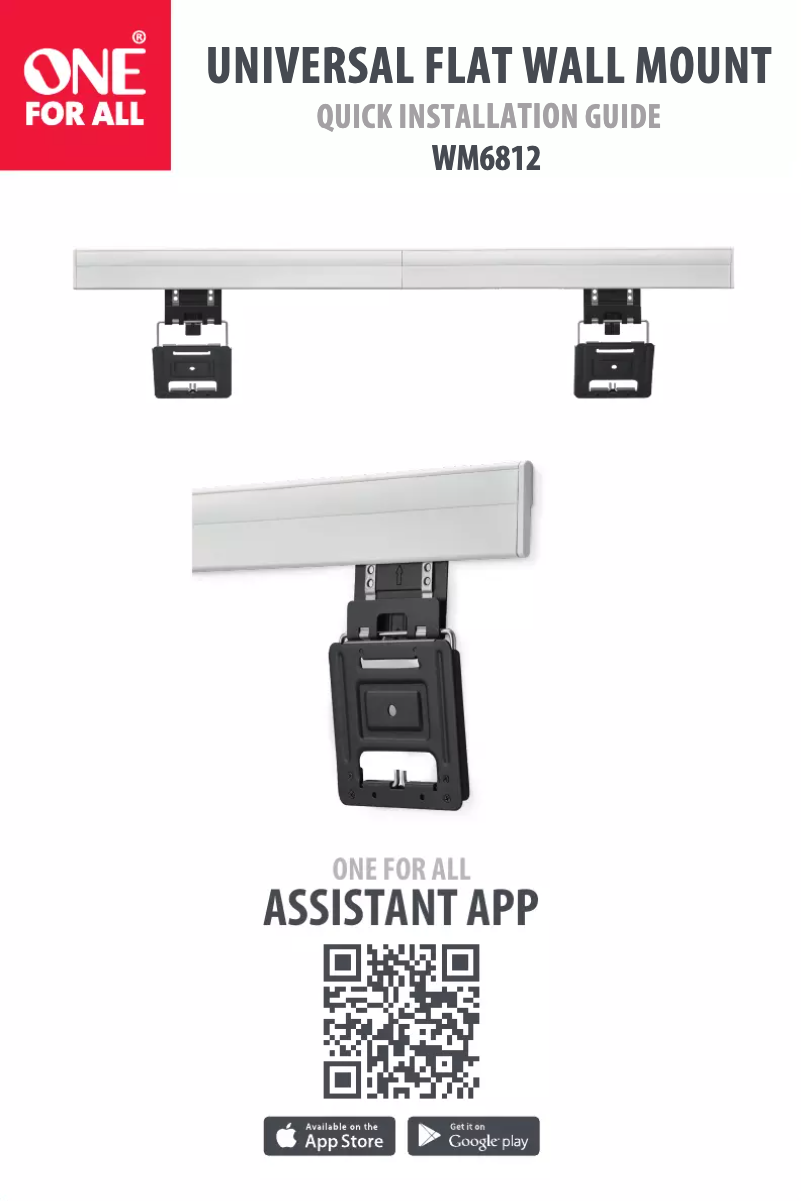 Page 1 de la notice Manuel utilisateur One for all WM 6812