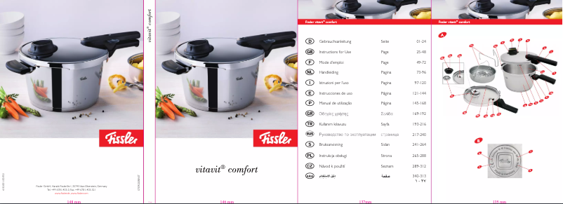 Page 1 de la notice Manuel utilisateur Fissler Vitavit comfort