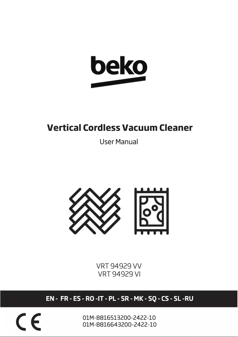 Page n°1 - Manuel utilisateur Beko VRT 94929 VV