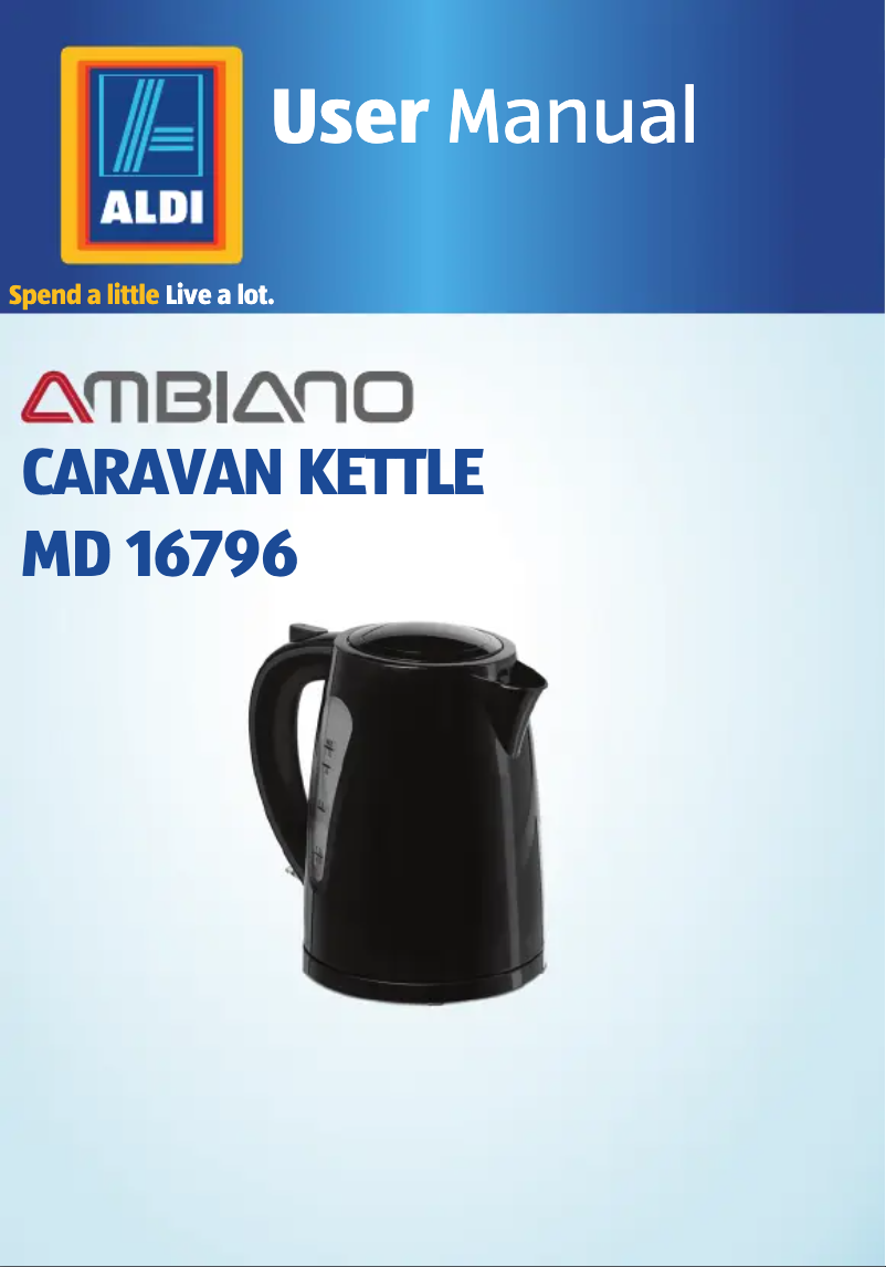 Page 1 de la notice Manuel utilisateur Medion MD 16796