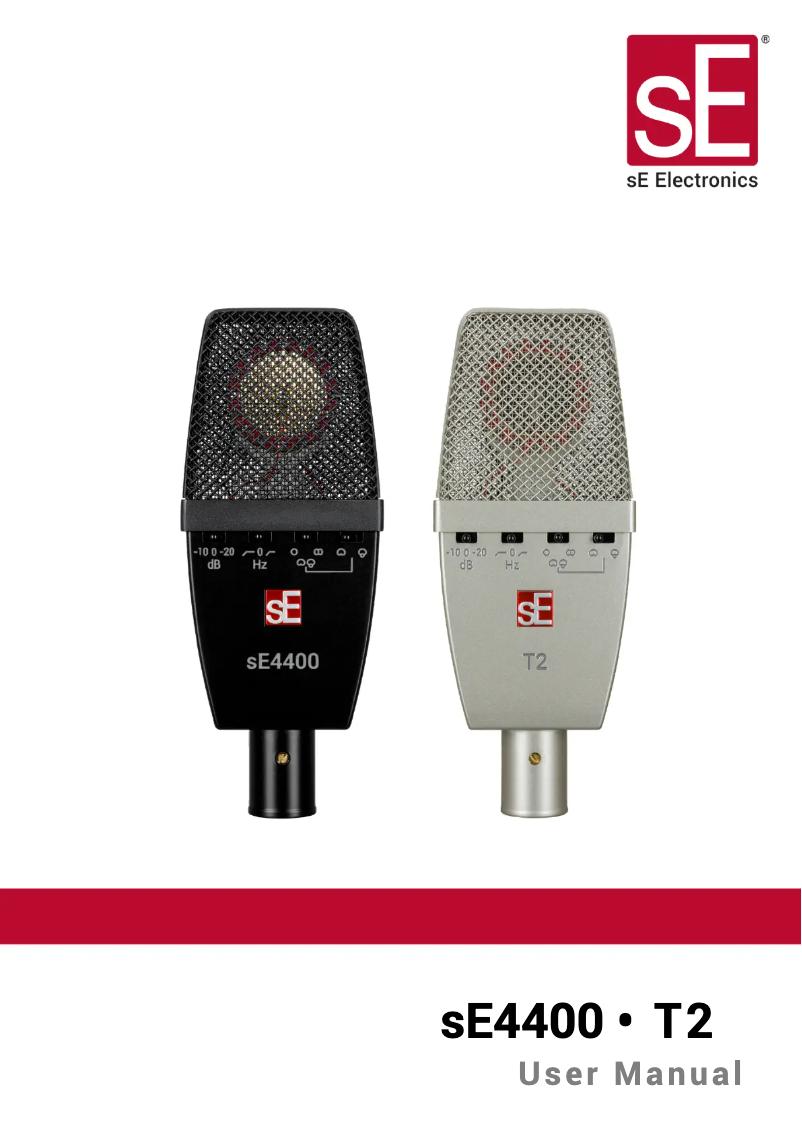 Página 1 del manual Manual de usuario SE Electronics sE4400