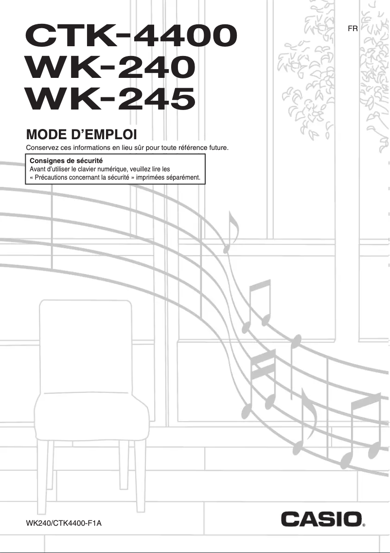 Image de la première page du manuel de l'appareil CTK-4400