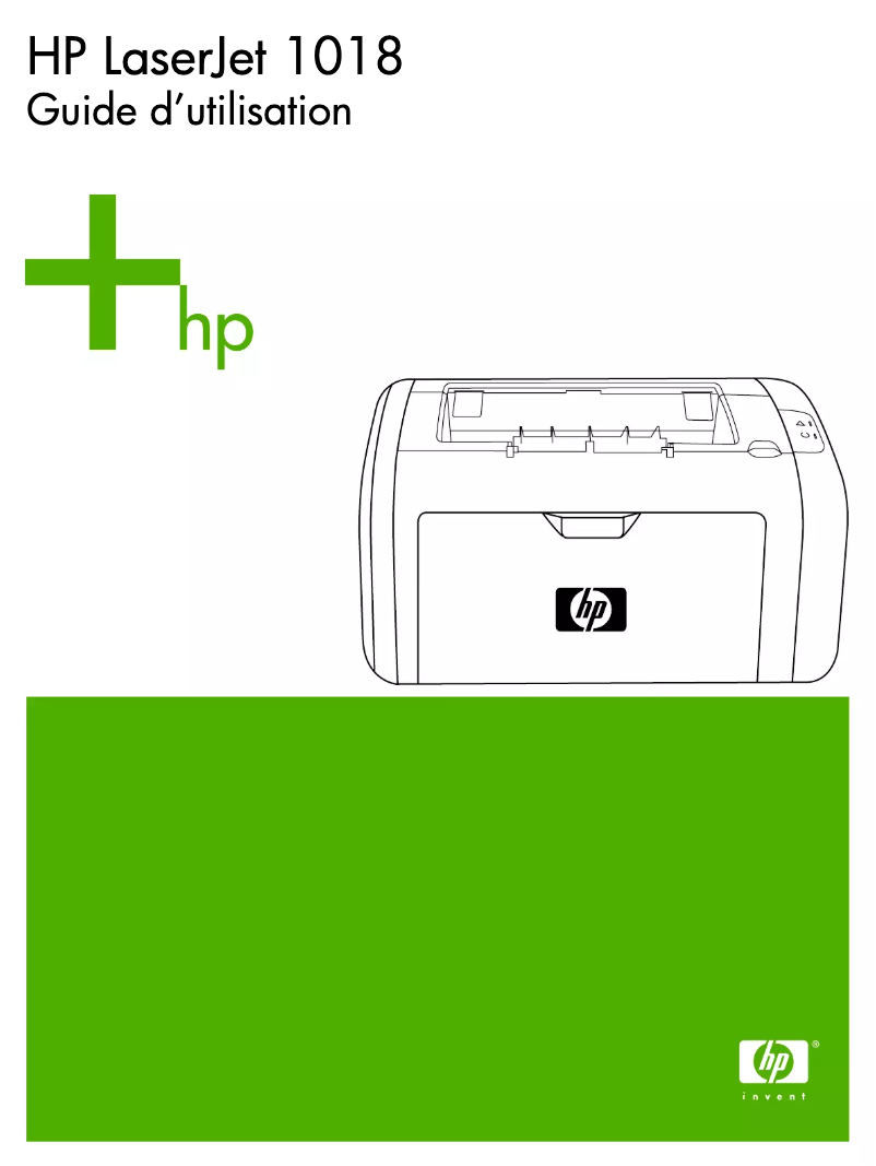 Page n°1 - Manuel utilisateur HP LaserJet 1018