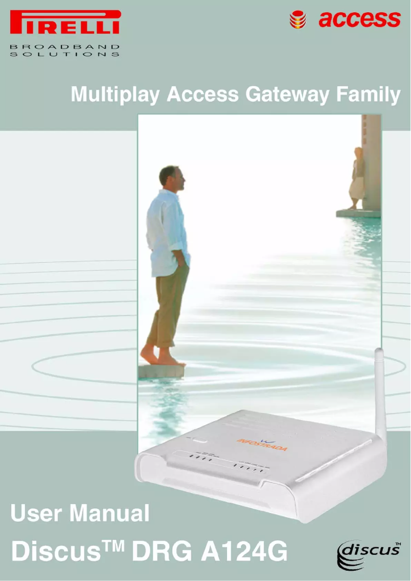 Página 1 del manual Manual de usuario Pirelli Discus DRG A124G