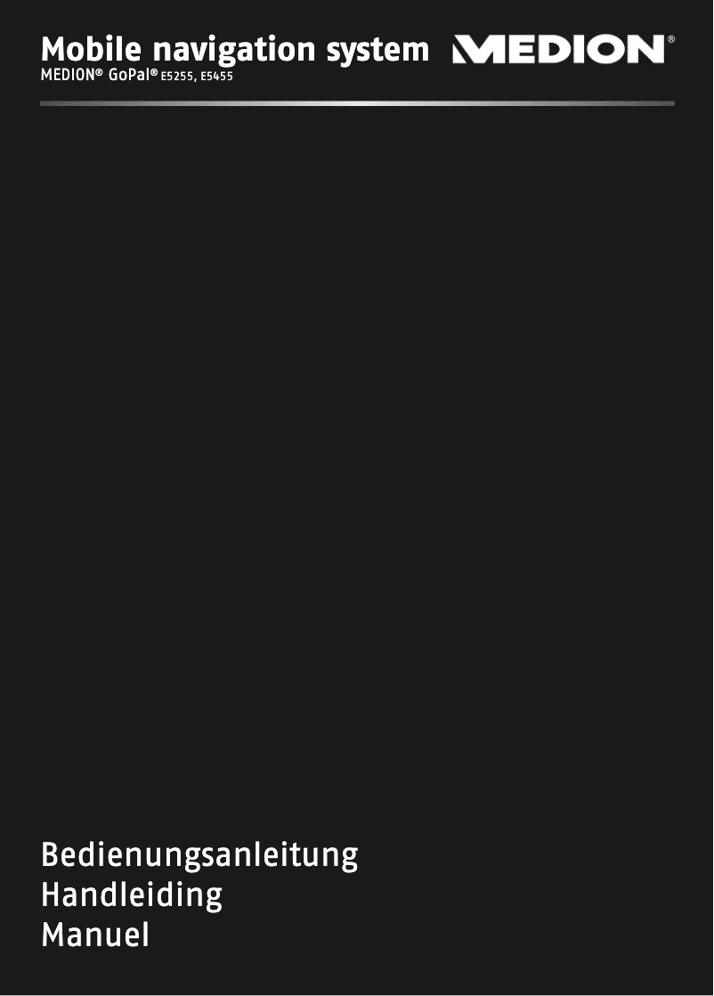 Page n°1 - Manuel utilisateur Medion PNA P5255